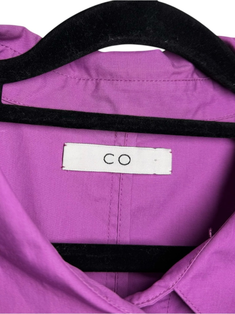 Co Collection Orchid Purple Cotton Button Front Midi Shirt Dress - XL - Picture 6 of 13
